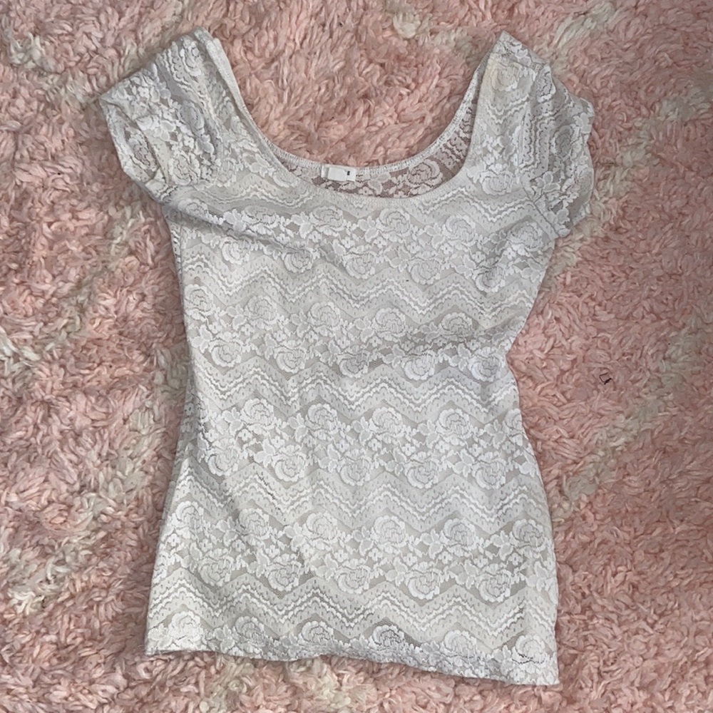Dainty Lace White Top